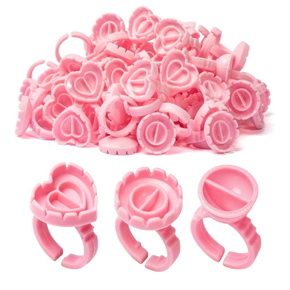 300pc Lash Glue Rings